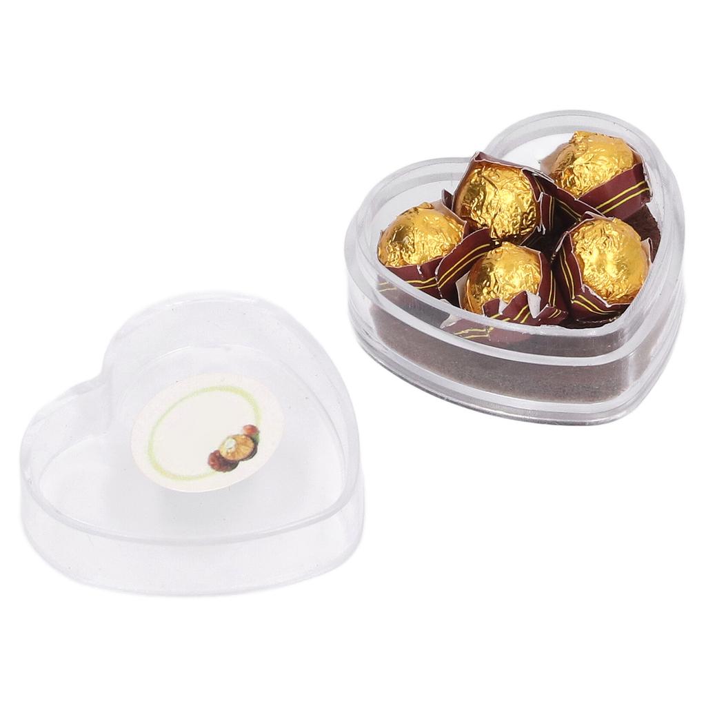 1:12 Scale Dollhouse Chocolate Heart Box Packaged High Simulation Miniature Food Decoration