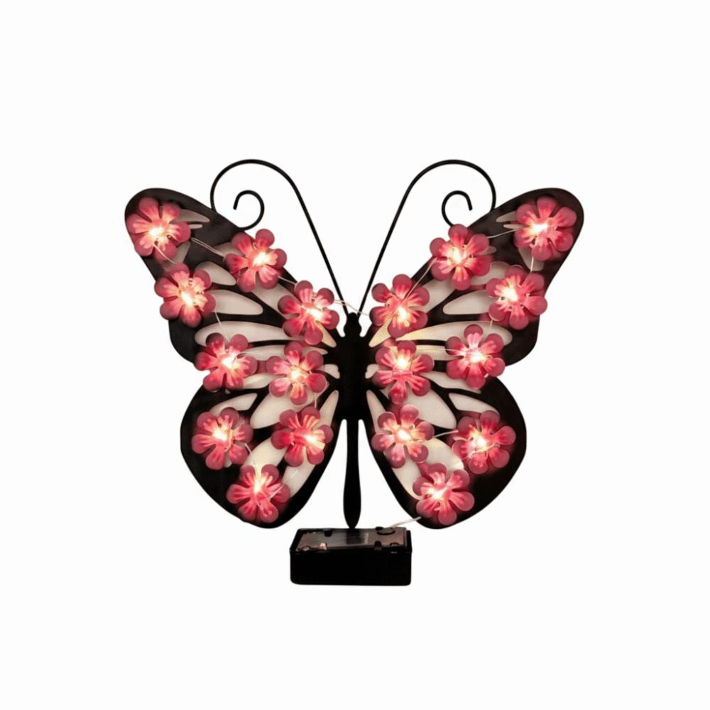 Solar Butterfly Wall Sconce Outdoor Decorative Light for 1.2V/0.5W Villa Patio