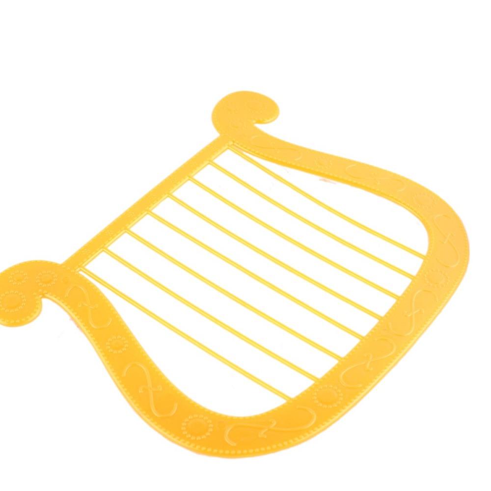 

Lightweight Construction Plastic Harp Props Simulated Instrument Stage Performances золотий