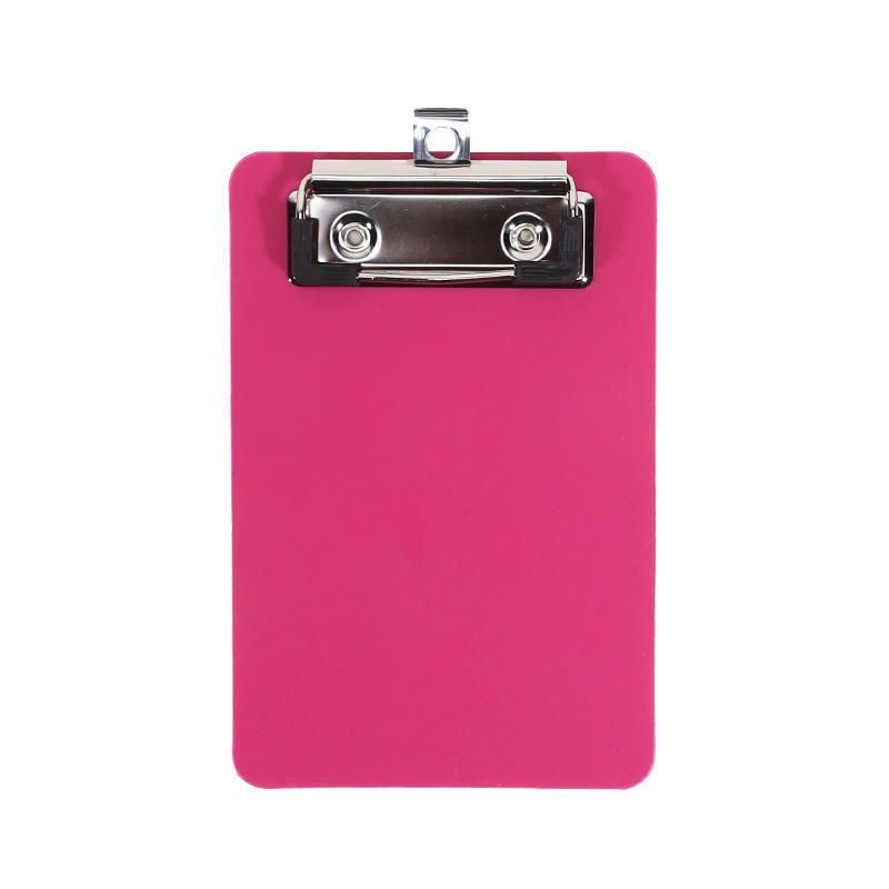 A7 Frosted Color Transparent Mini Clipboard with Clip for Sticky Notes Portable Writing Board Document Holder Small Bill Organizer
