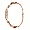 Guess Damen-Quarz-Uhr - Kleines quadratisches Zifferblatt Roségold Diamant | Minimalistisches tägliches Geschenk für sie W1030L4