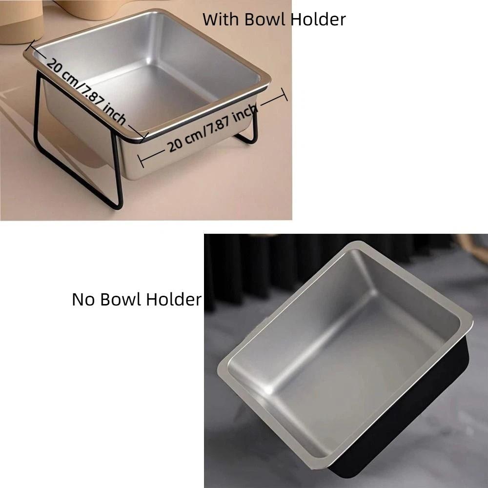 Hundenapf aus Edelstahl Nackenschutz Erhöhter Ständer Trinknapf Kippsicher Hunde Getreidenapf Fütterung Trinken