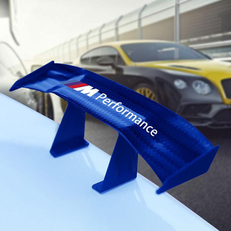Car Rear Spoiler Mini Spoiler Wing Small Tail Emblem Sticker Decoration For BMW M E34 E36 E60 E90 E46 E70 F10 F20 F30 X5 X6 X1 M3 M5 M6 E71 F01 F02
