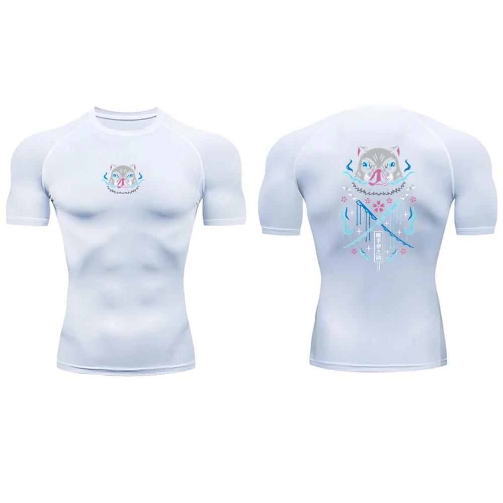 Summer Men's Compression Sports T-Shirt Fitness Top High Quality Fashion Casual Street Clothing Harajuku Sweat Absorbing Tight Ultra-Light Tees