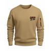 2026 Mens Printed Crewneck Sweatshirt Casual Slim Fit Top Teens