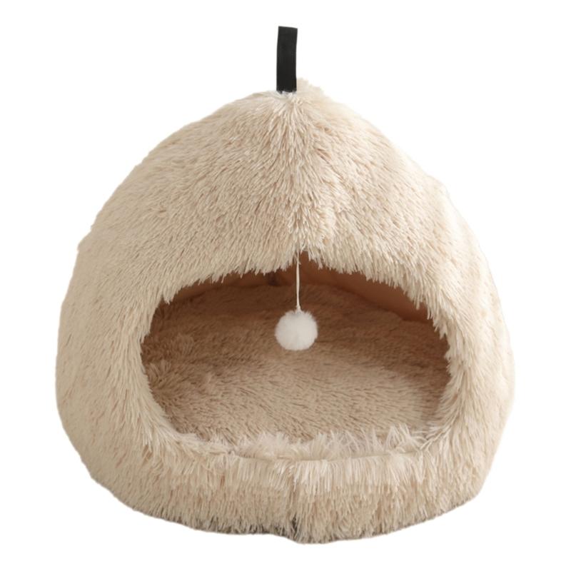 Cats Bed Cave For Small Dogs And Cats Warm Plush Indoor Retreat House With Various Size and Color for Pet Rest and Sleep S