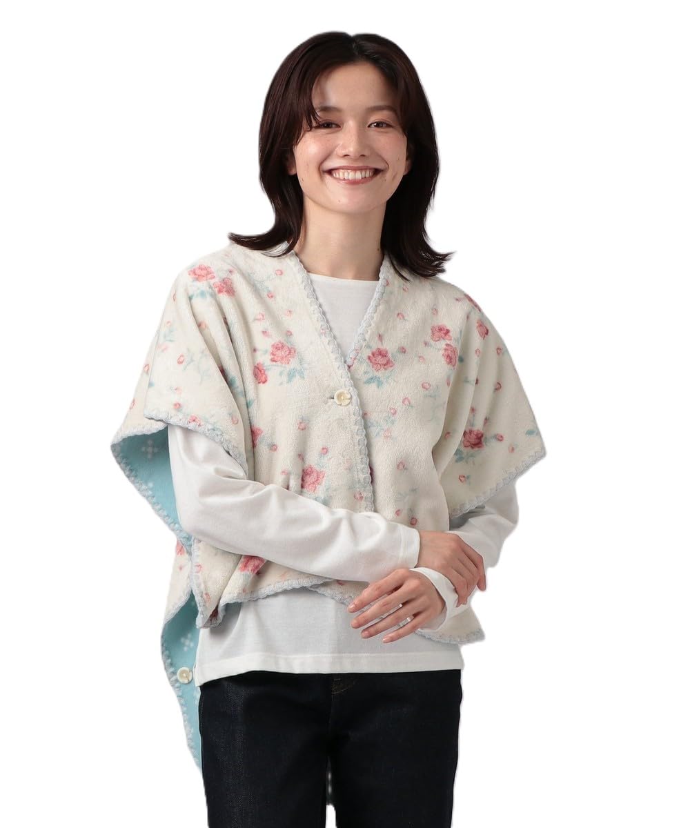 

Afternoon Tea Living Reversible Classic Flower Cape Pink Pajama/Loungewear Top, розовый