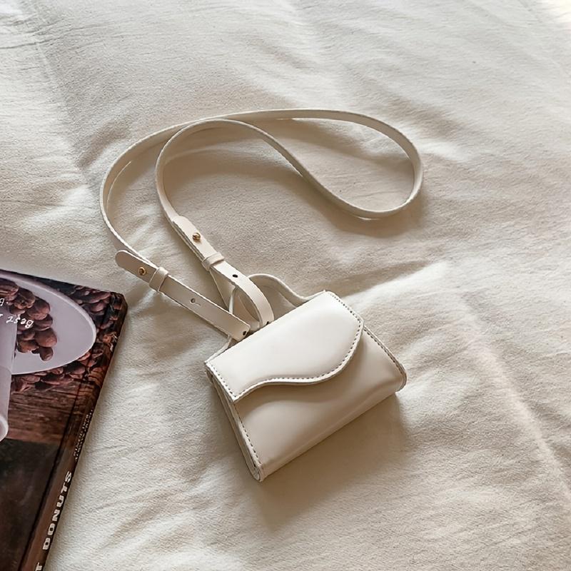 Women's Vintage Synthetic Leather Crossbody Bag Chic Flap Buckle Shoulder Purse Adjustable Strap Lightweight Compact Design Casual Everyday Use