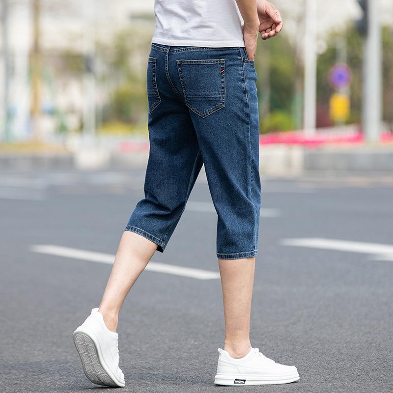 

Модные мужские свободные прямые укороченные джинсы на все времена года 30 (23-inch) 120 lbs