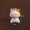 Cute Lucky Cat Car Ornaments Mini Cat Micro Landscape Ornament Fortune Cat Figurines  Desktop