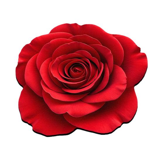 Floor Mat Irregular Shape Quick-Drying Floral Doormat Anti-Slip Backing Easy Maintenance Soft Cozy Rug Bathroom Decor