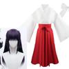 Strój Cosplay Kimono Dziewczyny ze Świątyni Miko, Tradycyjny Kostium Anime Jujutsu Kaisen