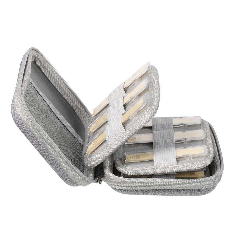 Waterproof Reed Storage Bag Portable Saxophone Clarinet Reed Carrying Case Saxophone Reed Protector for Travel Concert