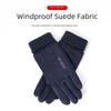 Suede Touchscreen Gloves: Windproof, Warm, Unisex for Autumn/Winter - Ideal for Outdoor, Riding, Skiing, Motorcycling
