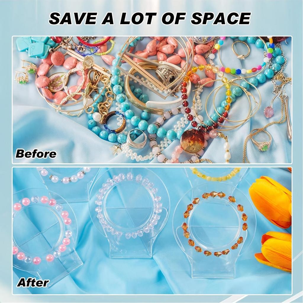 5pcs Elegant Acrylic Bracelet & Watch Display Stand Set -  Perfect Gift for Jewelry Making Display & Packaging Supplies, Beading