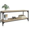 TV Stand in Sonoma Oak Finish 100 x 33 x 41 cm Made of Particleboard and Steel