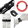 Stoooduo Cable Ties, Velcro, Cargo Tie Straps, Set of 4, 20*600mm, with Buckles, for Organizing Cords and Cables, Black