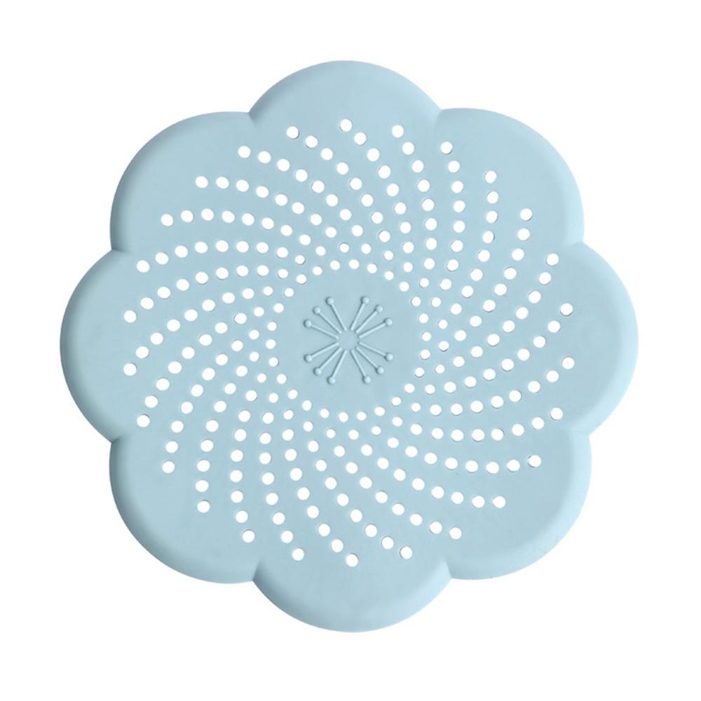 3pcs/set Flower Shape Mesh Sink Strainer Anti-blocking Hair Clean Up Waste Catcher Floor Drain Cover Kitchen Bathroom Accessory