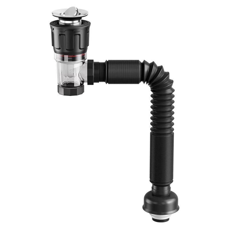 Deodorizing Drain Pipe Set for Wash Basins - Horizontal Row Design