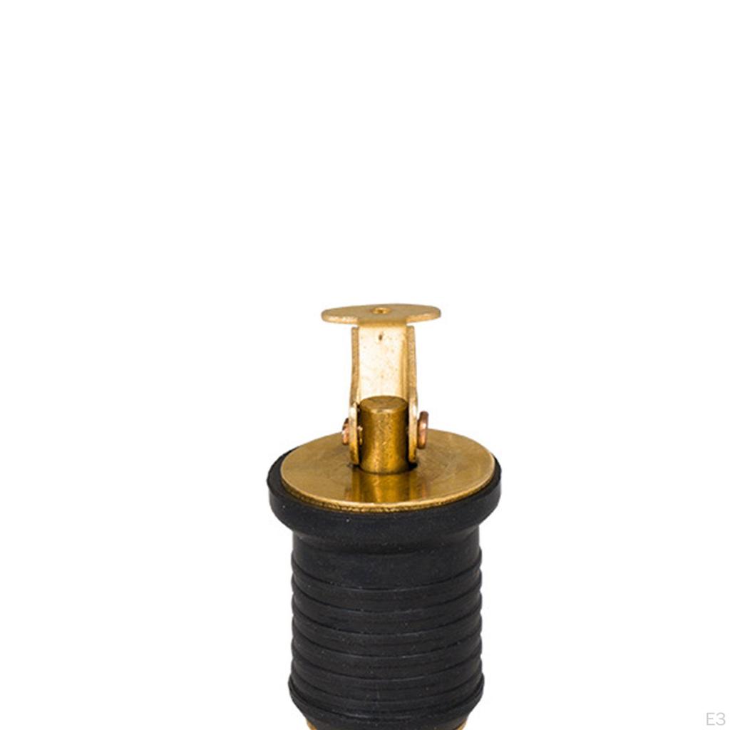 Brass Drain Plug Boat Sturdy Accessories Easy To Install Direct Replaces Rubber
