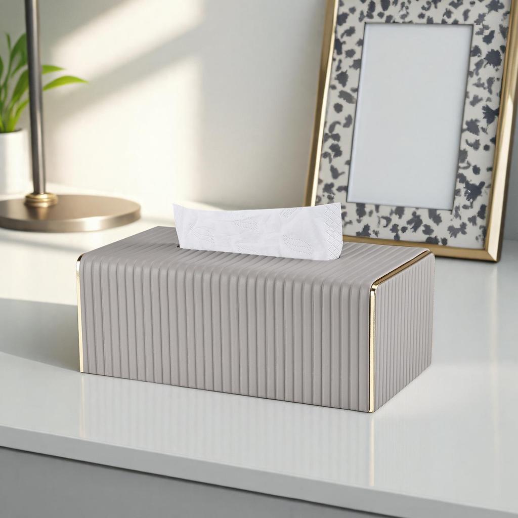 Hochwertige große Leder-Taschentuchbox für Wohnzimmer, Hotel, Büro und Besprechungsraum – Luxuriöser Stil.