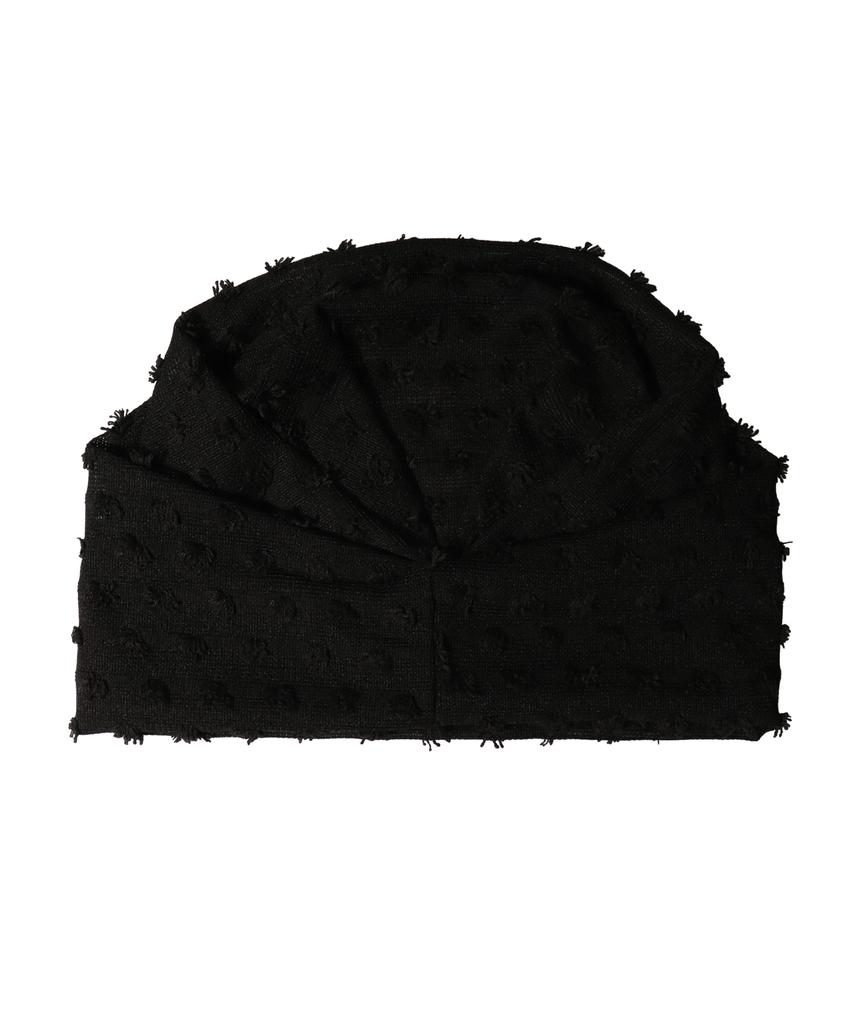 Seullipiseullib Flower Black Beanie