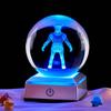 Colorful Werewolf Crystal Ball Night Light: Creative Luminous Ornament with Inner Carving Design