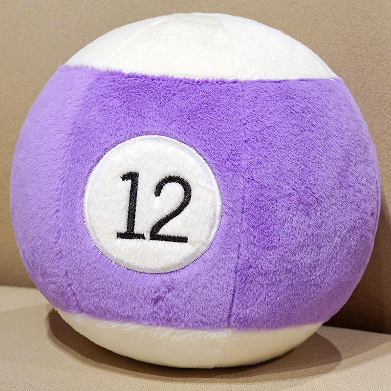 20cm Simulation Billard Plüschtier Billard Plüschkissen Weich Niedlich Kreativ Ballsport Stofftier für Jungen Geburtstagsgeschenk 20cm