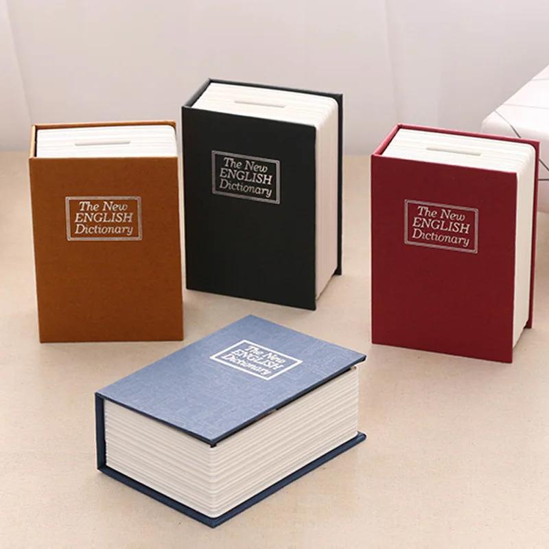 Kreatives Wörterbuch Buch Spardosen Sparschwein mit Schloss Versteckter Geheimer Sicherheits Safe Schloss Bargeld Münz Aufbewahrungsbox Einzahlungsbox