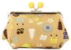 Maeda Senko Goshiki Kyoto Limited Series Clasp Tawara Pouch Yellow H11 X W13 X D9cm Hanpu-do [KYOTO JAPAN] (with Beads) Size Approx.