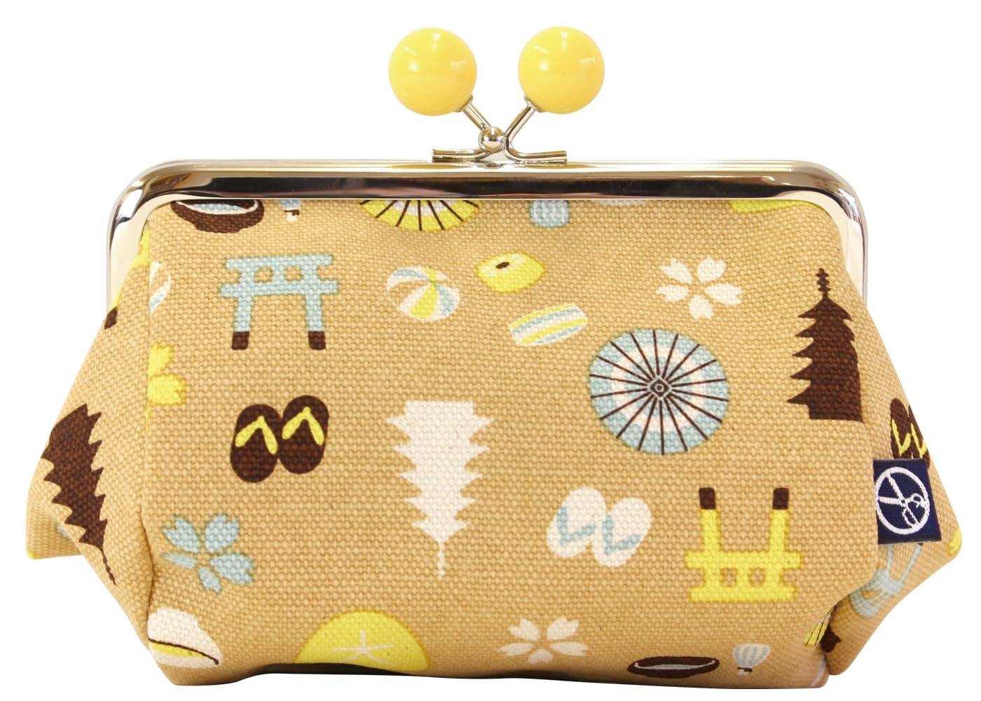 

Maeda Senko Goshiki Kyoto Limited Series Кошелек-мешочек с застежкой Tawara Желтый H11 x Ш13 x Г9см Канпу-до [КИОТО ЯПОНИЯ] (с бисером) Размер прибл.