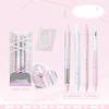 4 Pcs Pressing Pen 0.5mm Retractable Pen Black Ink Gel Pen Neutral Pen Writing Pen Ballet Strap Bows Gel Ink Pen