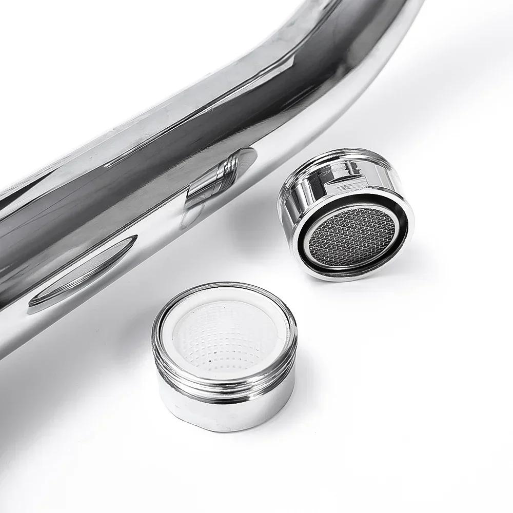 3pcs Water Saving Faucet Aerator Bathroom Kitchen Tap Bubbler Filter Anti-splash Spout Nozzle Soft Water Flow With Install Wrench