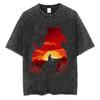 2026 T-shirt Unisex a Maniche Corte e Girocollo Stile Y2k Nuova in Top Tee Giocatore Red Dead Redemption 2 Lavaggio Vintage