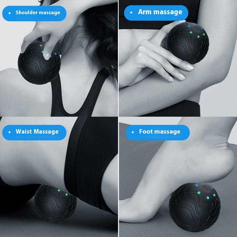 Vibration Massage Ball Electric Fascia Ball Muscle Relaxation Massager Fitness Yoga Sports Vibration