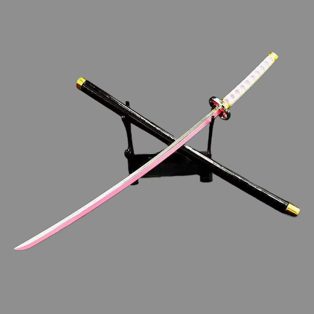 

10inch 26cm Demon Slayer Multi Nichirin Katana Alloy Model Keychain Anime Safe Blade Replica Collectible Cosplay Gift сливовый