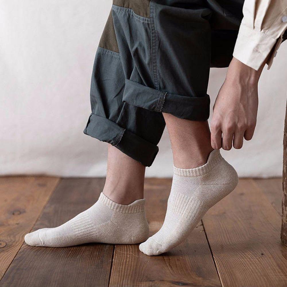 All-match Simple Summer Mesh Cotton Shallow Low-top Socks Hosiery Men's Socks Boat Socks