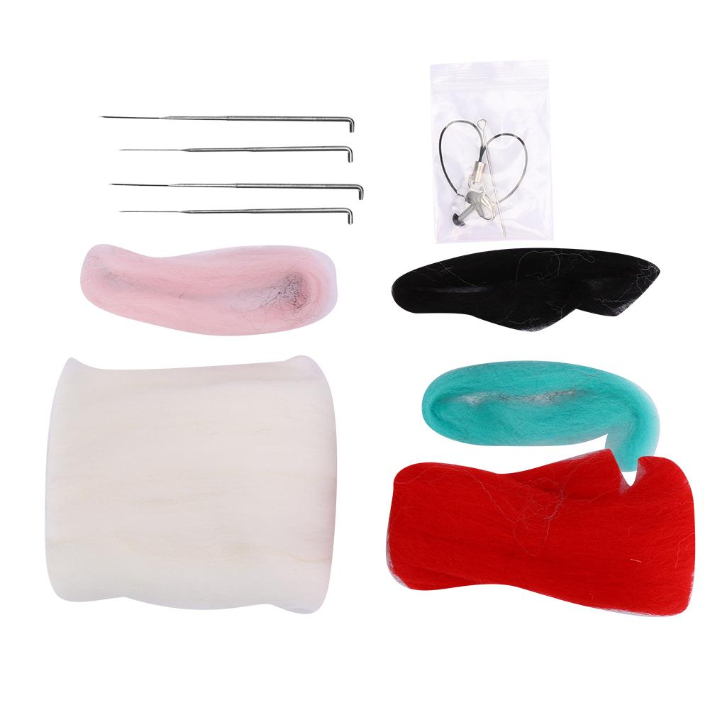 

Не готовый набор для валяния из шерсти, сделай сам, кукла-кролик, ручная работа, материал для рукоделия, инструментыКлубника