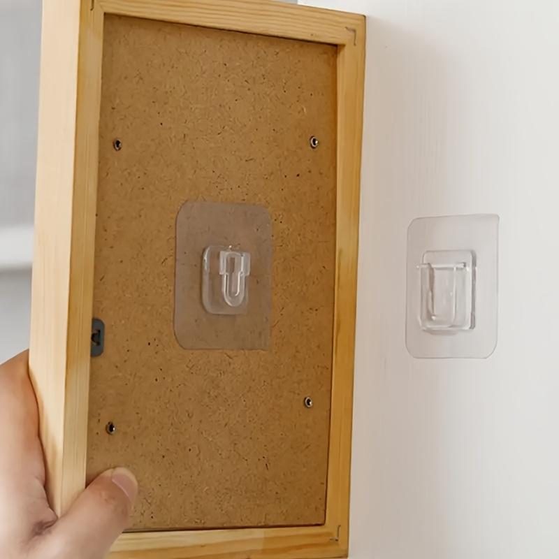 2Pcs Double-Sided Adhesive Wall Hooks Hanger Strong Transparent Hooks Suction Cup Sucker Wall Storage Holder For Kitchen Bathroom