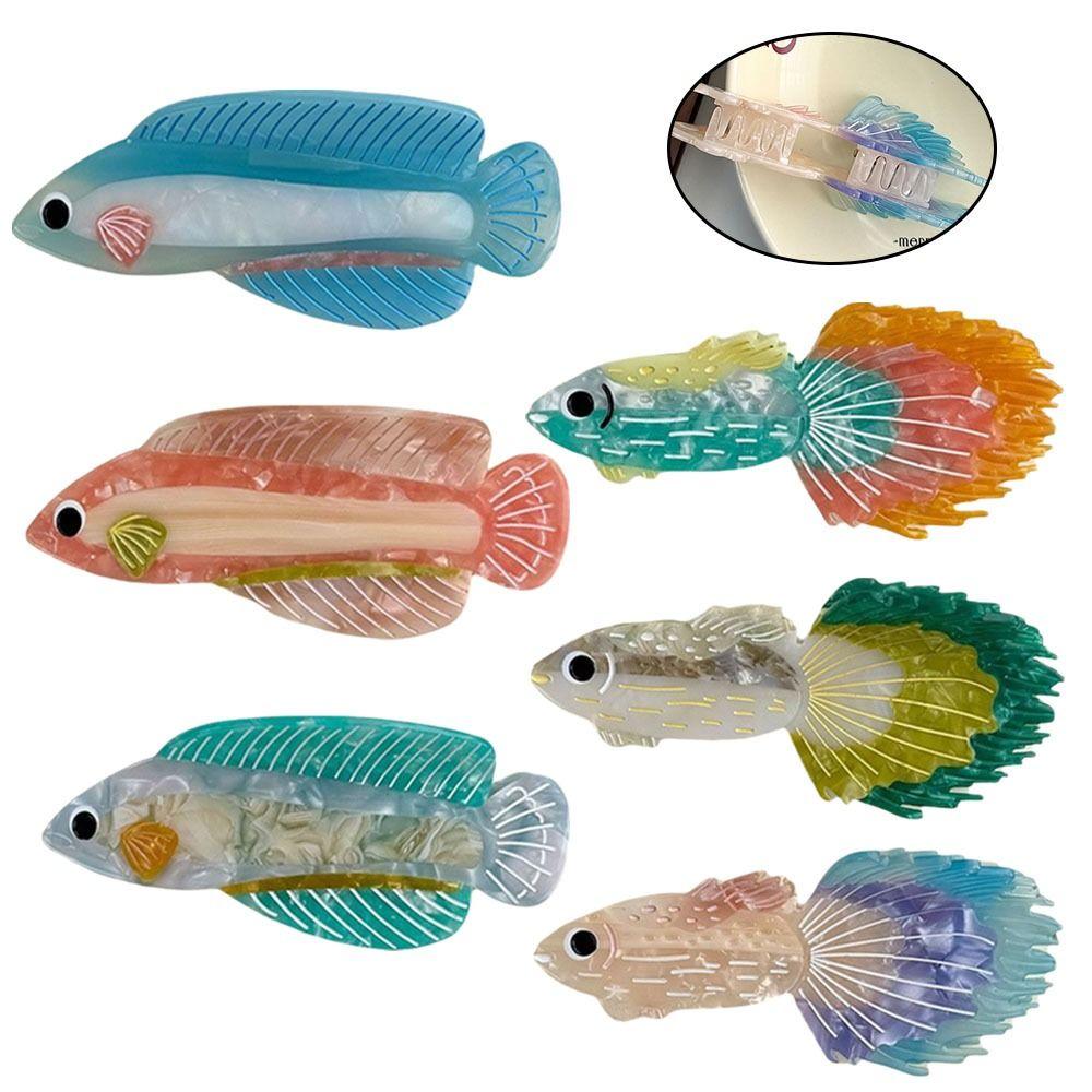 Marine Hair Clip Acetic Acid Shark Clip New Fish Hair Claws  Girls Gift