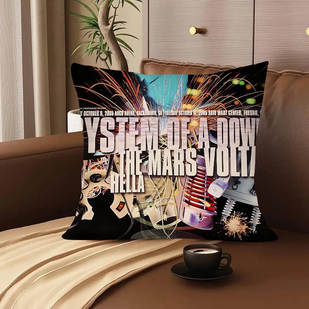 S-System Of A D-Down Band Pillow Case Square Pillow Bedroom Sofa Leisure Comfort Cushion Car Living Room Home Decoration