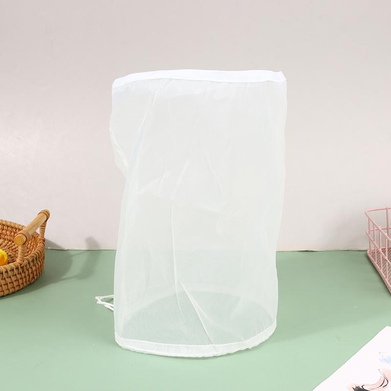 2 Sizes 100 Mesh Beer Nylon Strainer Filter Bag Reusable Mesh Net Strain For Milk Hops Tea Brewing Home Wine Making Bar Tool