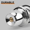 Keyed Entry Door Knob With Lock Round Door Knobs Stainless Steel Interior And Exterior Door Lock For Bedroom Bathroom