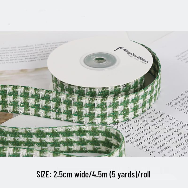 Silk Lattice Fabric Ribbon for DIY Gift Packaging & Hair Accessories