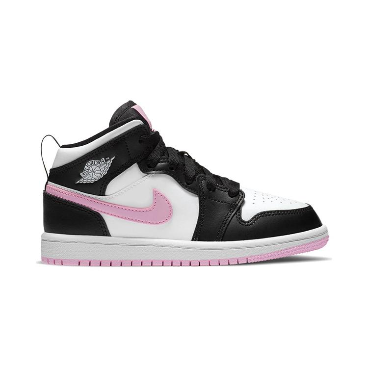 Jordan 1 Mid White Black Light Arctic Pink PS 640737-103