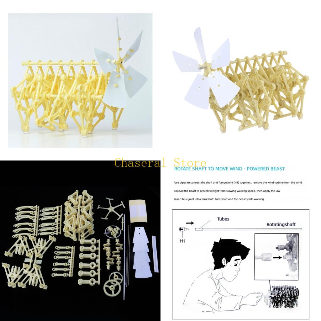 E7Ce Interaktívny Veterný Chodiaci Strandbeest Stavebnice Remeselný Projekt Hračka Pre Deti Manuálna Zručnosť Stem Vzdelávací Nástroj CN