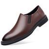 Men Business Dress Leather Shoes Spring Autumn Leisure Genuine Leather Breathable Soft Sole Ightweight Driving Boots Office Work