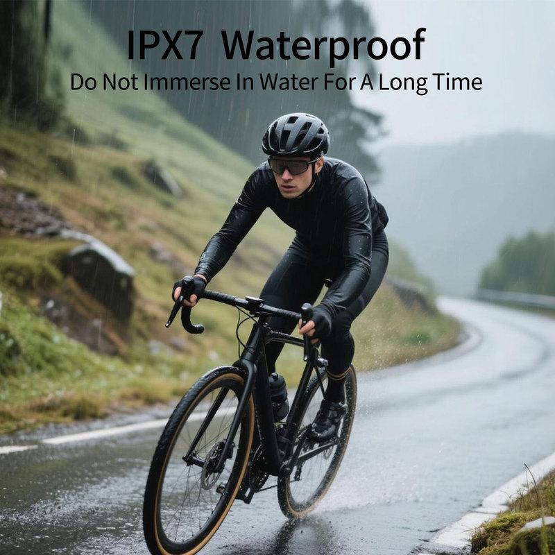 Neuester 2,6" 5,4 Bluetooth ANT+ Kabelloser GPS Fahrradcomputer Smartes Cycling Kilometerzähler Tacho Tracker mit Trittfrequenz-Geschwindigkeitssensor