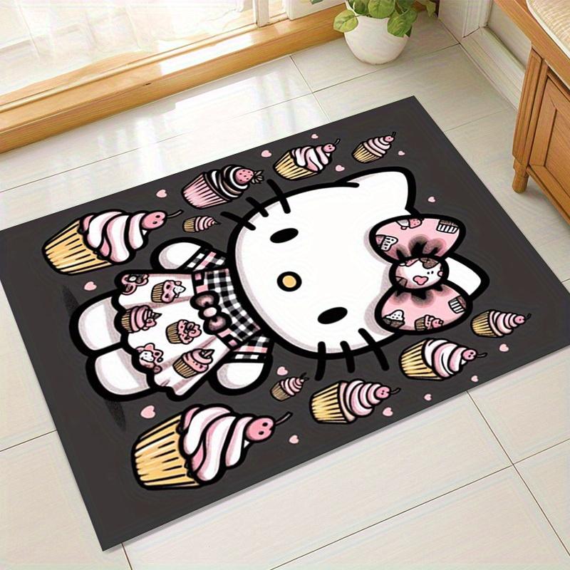 

1 шт. Коврик Hello Kitty с кексами и сердечками - Милый офисный ковер| Идеальный подарок Ideaz123 60cm by 90cm