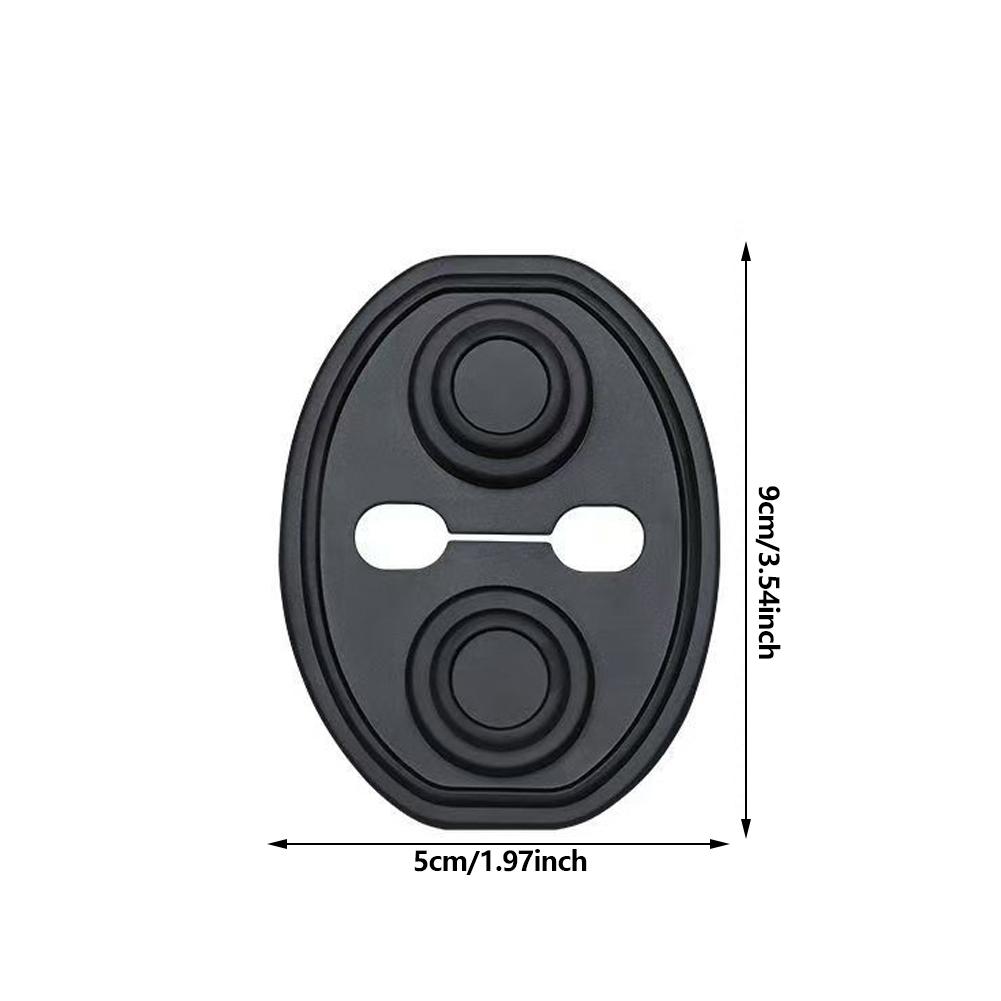 Car Door Latch Accessories Upgrade Closing Shockproof Silicone Cushion Mute Shock Absorber Protective Covers